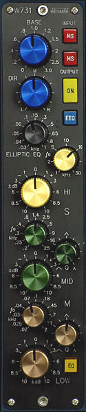 M/S Direction Mixer with M/S Equalizer with black faceplate