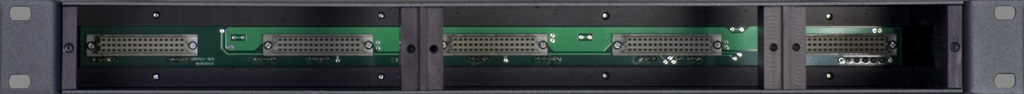 Connector Panel of the 1U high Frame