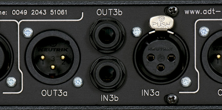 Audio Connectors in 1U high ToolMod Frames
