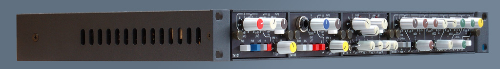 ToolMod Channel Strip 1U high, Side View