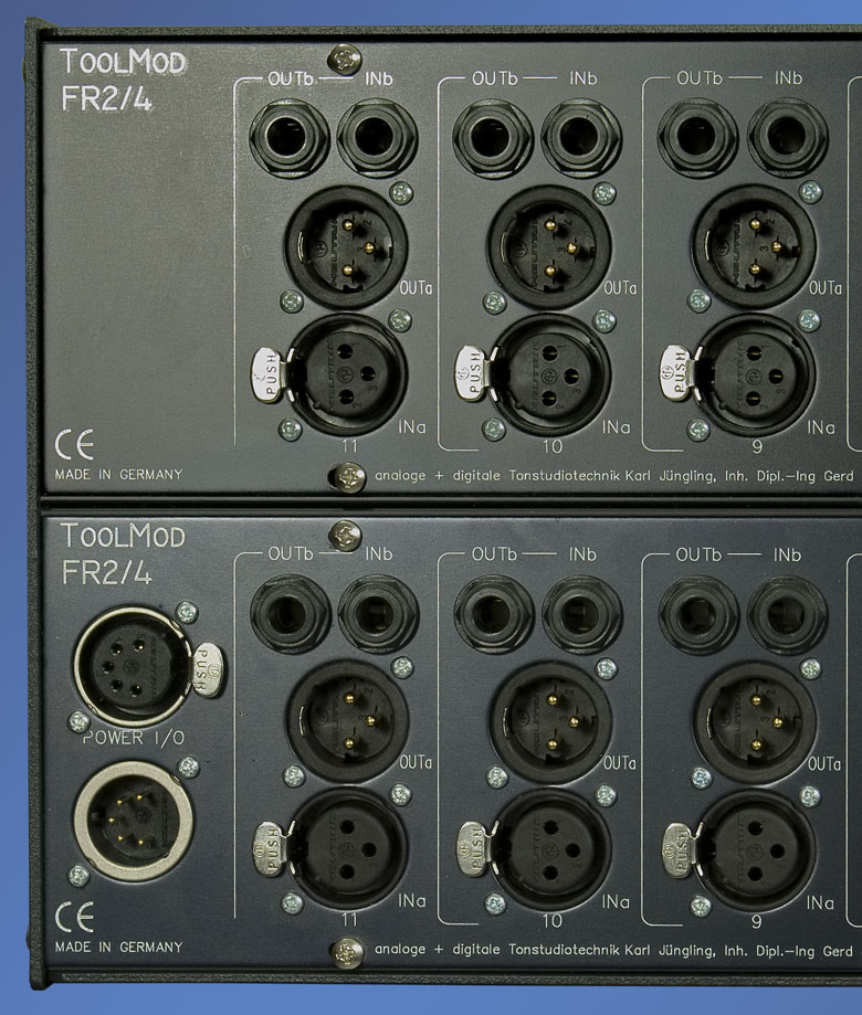 Connectors in 4U high Frame
