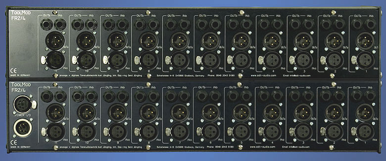 Rear View of the 4U high ToolMod Frame