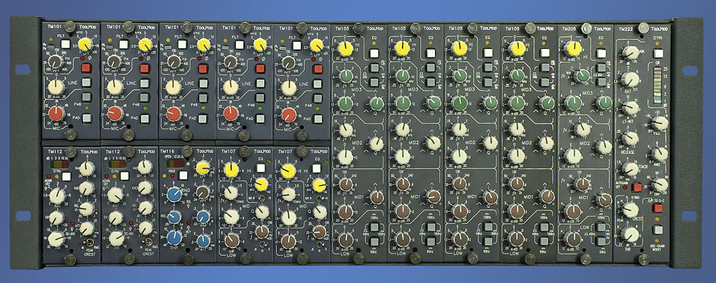 4U high ToolMod Frame with Mono and Stereo Modules