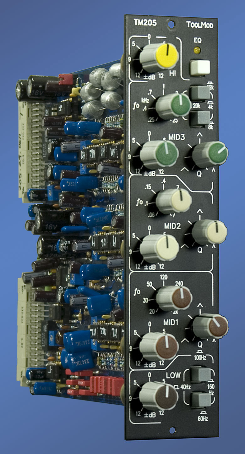 ToolMod vertical 4U Modules, Side View
