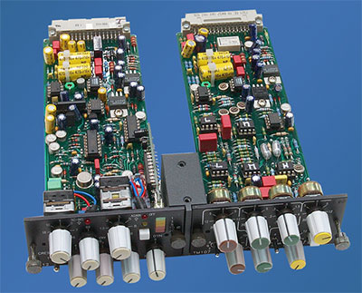 Two 2U modules, coupled by a spacer