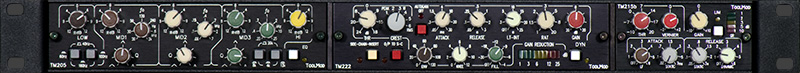 Stereo Mastering Set with 5-Band Mastering EQ, Mastering Compressor, and Stereo Peak Limter TM215b