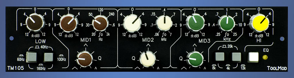 5 Band EQ with 12 dB Control Range