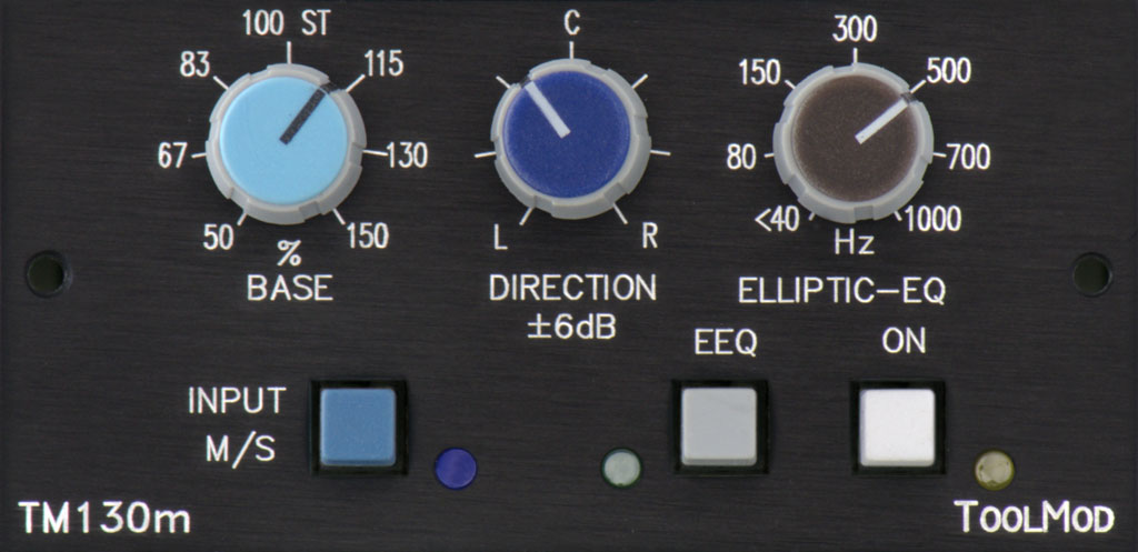 M/S Matrix and Stereo Direction Mixer with elliptic Equalizer, horizontal Version for Stereo Mastering