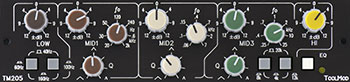 5-Band Stereo Mastering EQ with 12 dB Range TM205-12