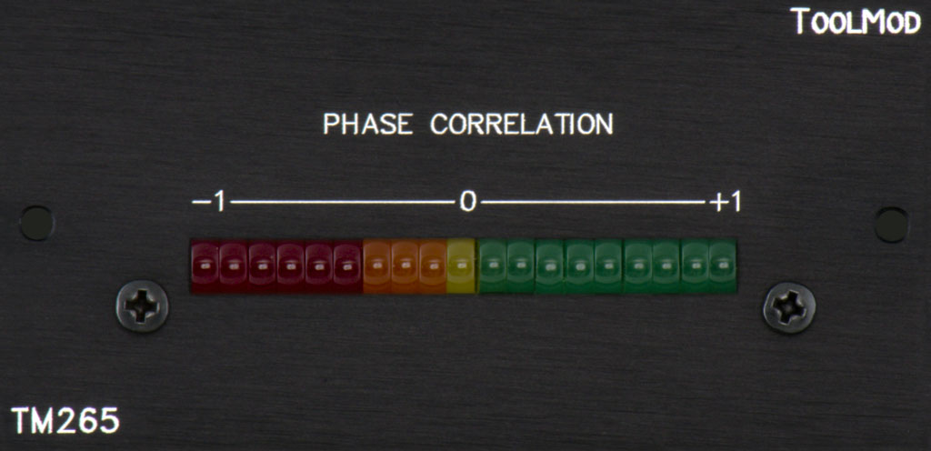 Stereo Phase Correlation Meter, vertical Version