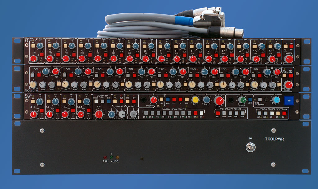 Summing Mixer with ToolMix8, ToolMix16, ToolMst, Power Supply and Cables