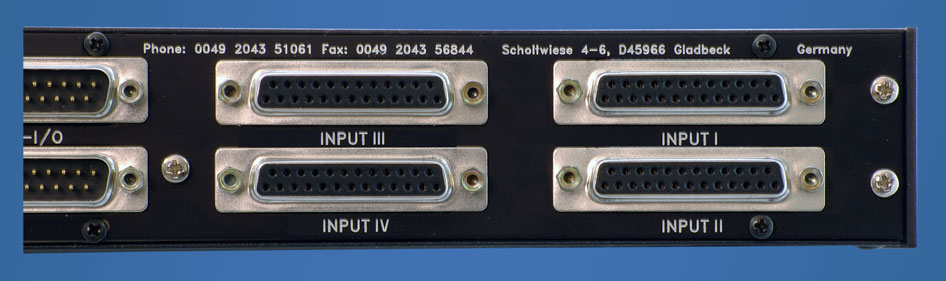 ToolMix32 Input Connectors