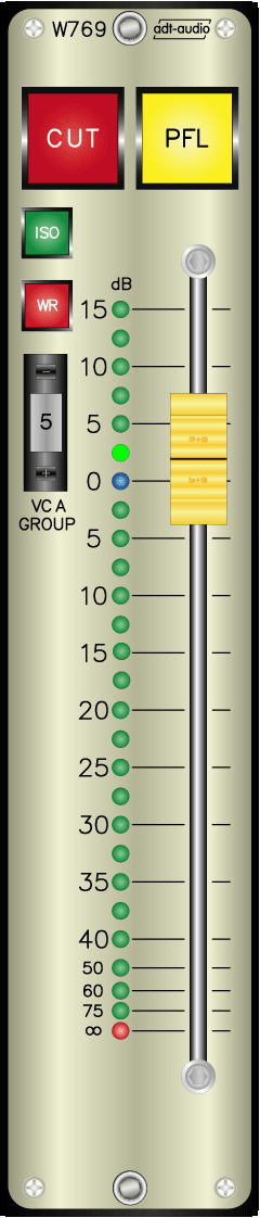 Stereo VCA Fader Module with Automation Interface