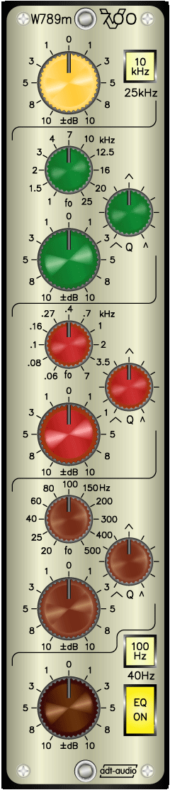 Stereo Mastering Equalizer W789m