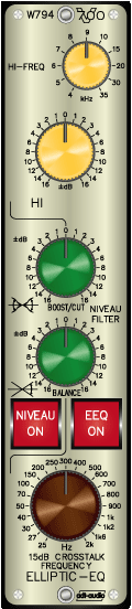 Niveau Filter with elliptic EQ