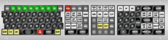 Einbau Tastatur für Recall Mischpult Serie MR