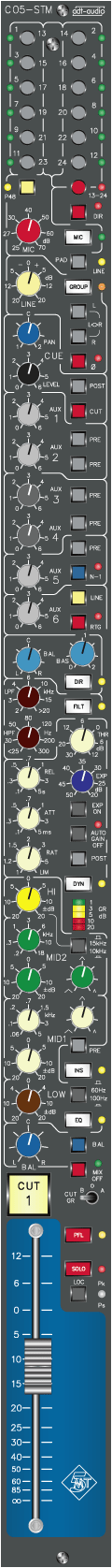 Stereo-Modul mit Mikrofonverstärker, Kompressor und MS Richtungsmischer