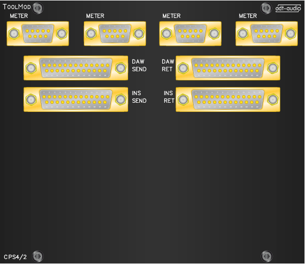 Quad Backplane for Input Modules, Patch-Bay Version