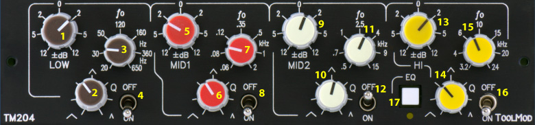 4-Band Stereo Mastering Equalizer