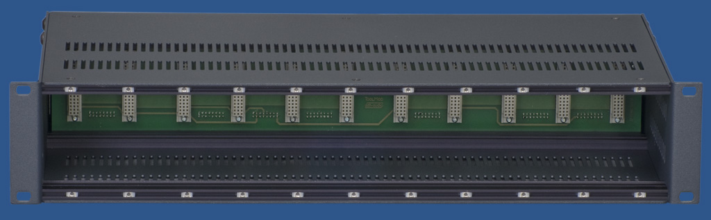 Top View o a 2U-high Frame without Modules