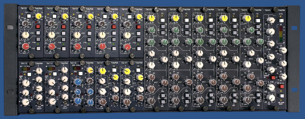 4U high ToolMod Frame with Mono and Stereo Modules