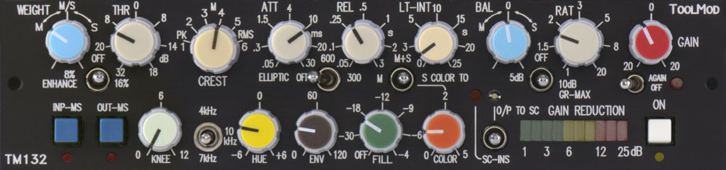 M/S Stereo Mastering Compressor, horizontal Version