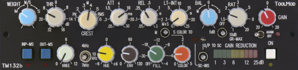 M/S Stereo Mastering Compressor b-Version without Stereo Enhancement and elliptic EQ, horizontal Version