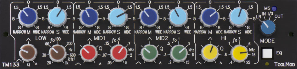 M/S Stereo Equalizer, horizontal Version