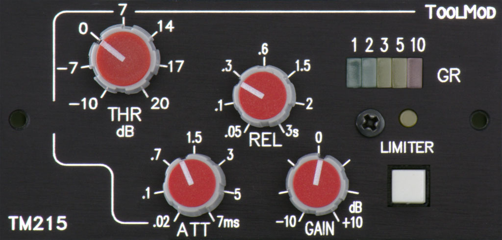 Stereo Brickwall Limiter TM215, horizontal Version