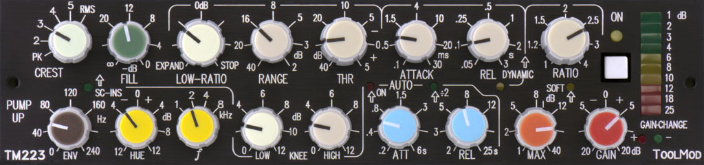 Stereo Pump-Up Compressor, horizontal Version