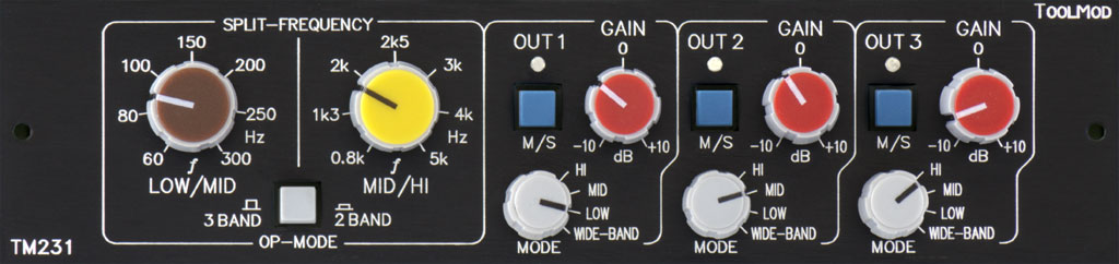 Multiband Splitter with M/S Outputs TM231 horizontal Version