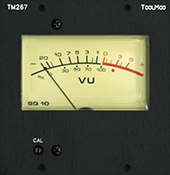 active VU-Meter TM267, Format 2U x 2
