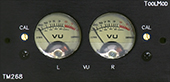 Dual active VU Meter TM268