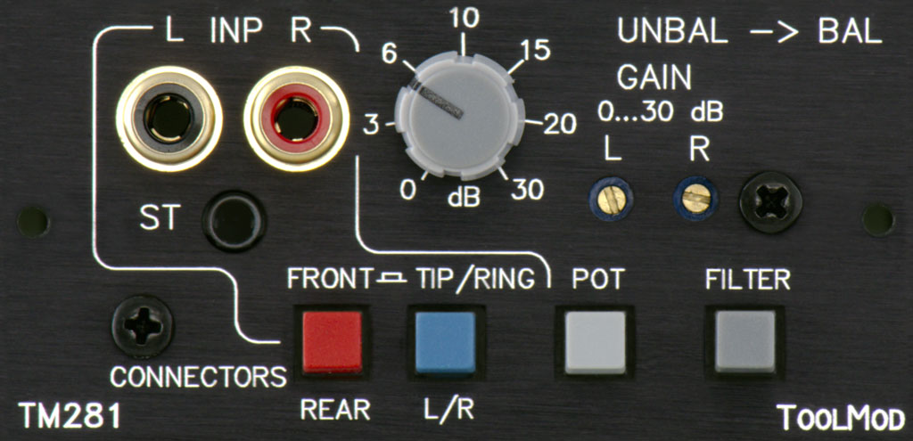 Stereo Balancing Amplifier, horizontal Version