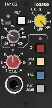 DI-Amplifier, vertical Version