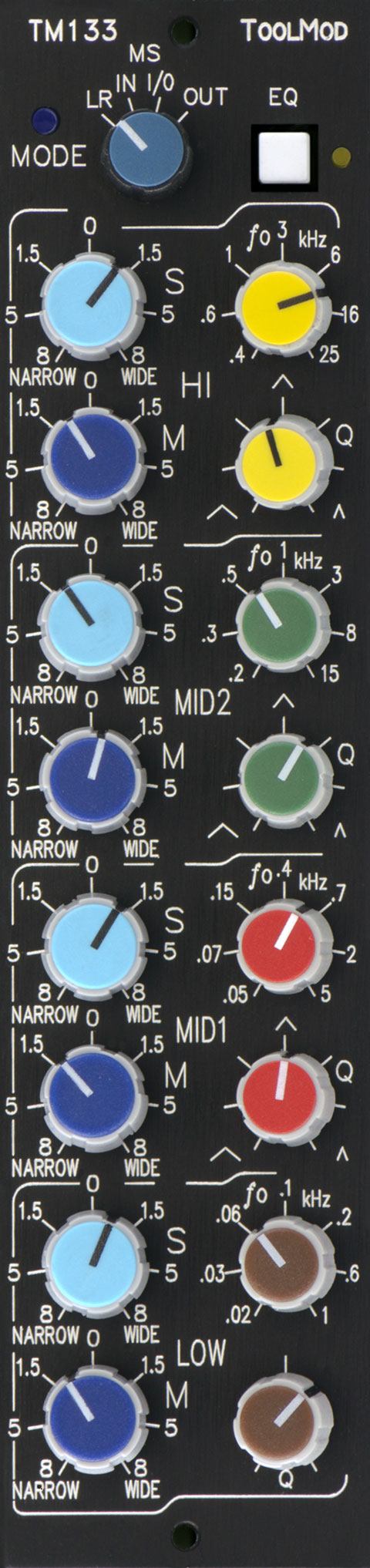 M/S Matrix with Direction Mixer and elliptic EQ, vertical Version