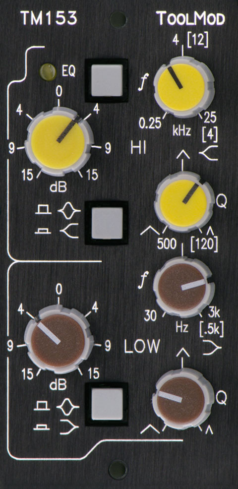 Shelving Bell Hi-Low EQ, vertical Version