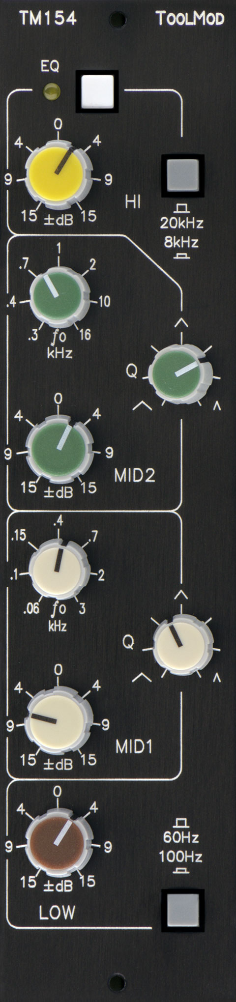 4-Band Equalizer, vertical Version