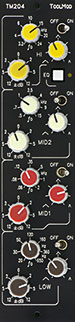 vertical Version of the TM204 Stereo Mastering EQ