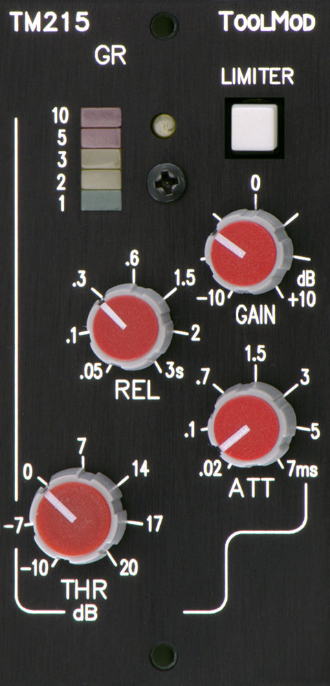 Stereo Brickwall Limiter TM215, vertical Version