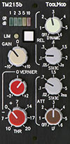 Stereo Mastering Peak Limiter TM215b, vertical Version