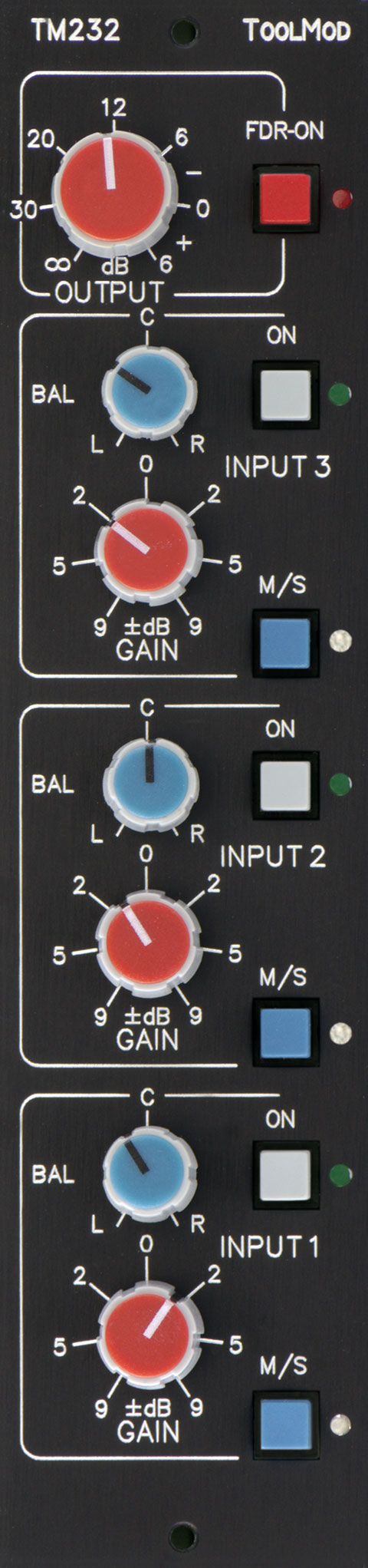 3-Channel Stereo Multiband Adder, vertical Version