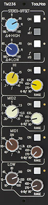 Stereo Phase Equalizer TM236, vertical Version