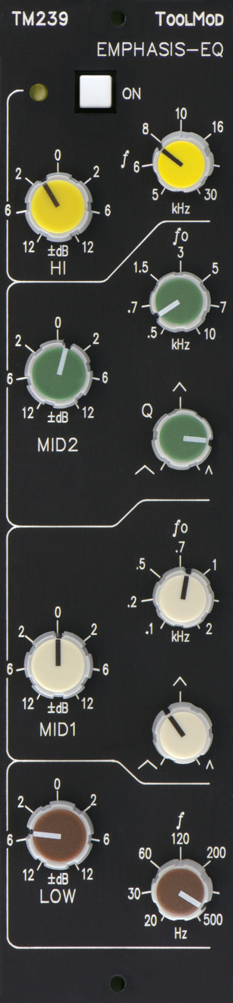 Stereo Emphasis Equalizer vertical Version