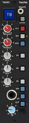 Stereo Playback Talkback Module with 3 Inputs TM263, vertical Version