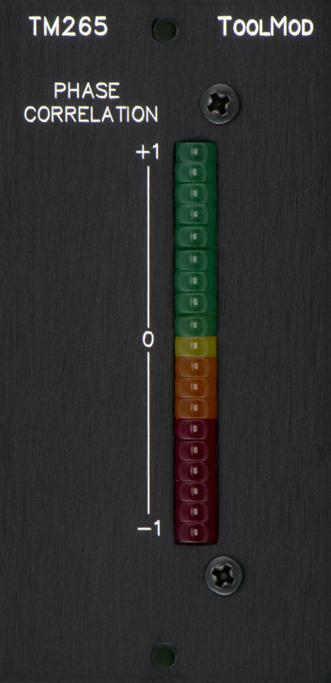 Stereo Phase Correlation Meter, vertical Version