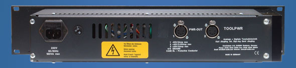 Rear View of a 2U high Power Supply Unit