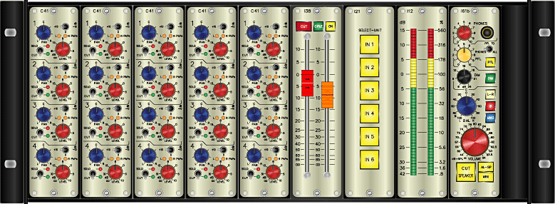 4U Frame with additional control room modules