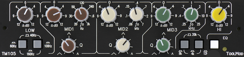 5-Band Equalizer ToolMod TM105, 12 dB Version